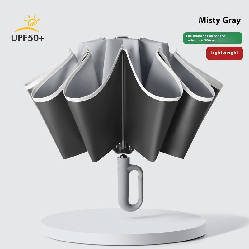 Fully Automatic Buckle Rain And Light Dual-use Sunscreen Umbrella
