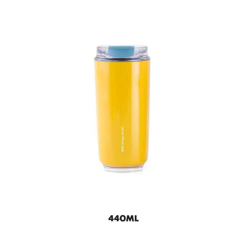 D14 Tumbler Thermos Mug Milky White Coffee Mug