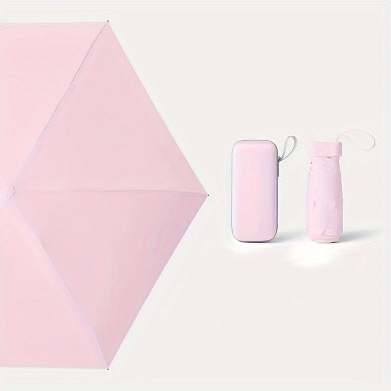 A mini sun umbrella, compact and portable pocket umbrella