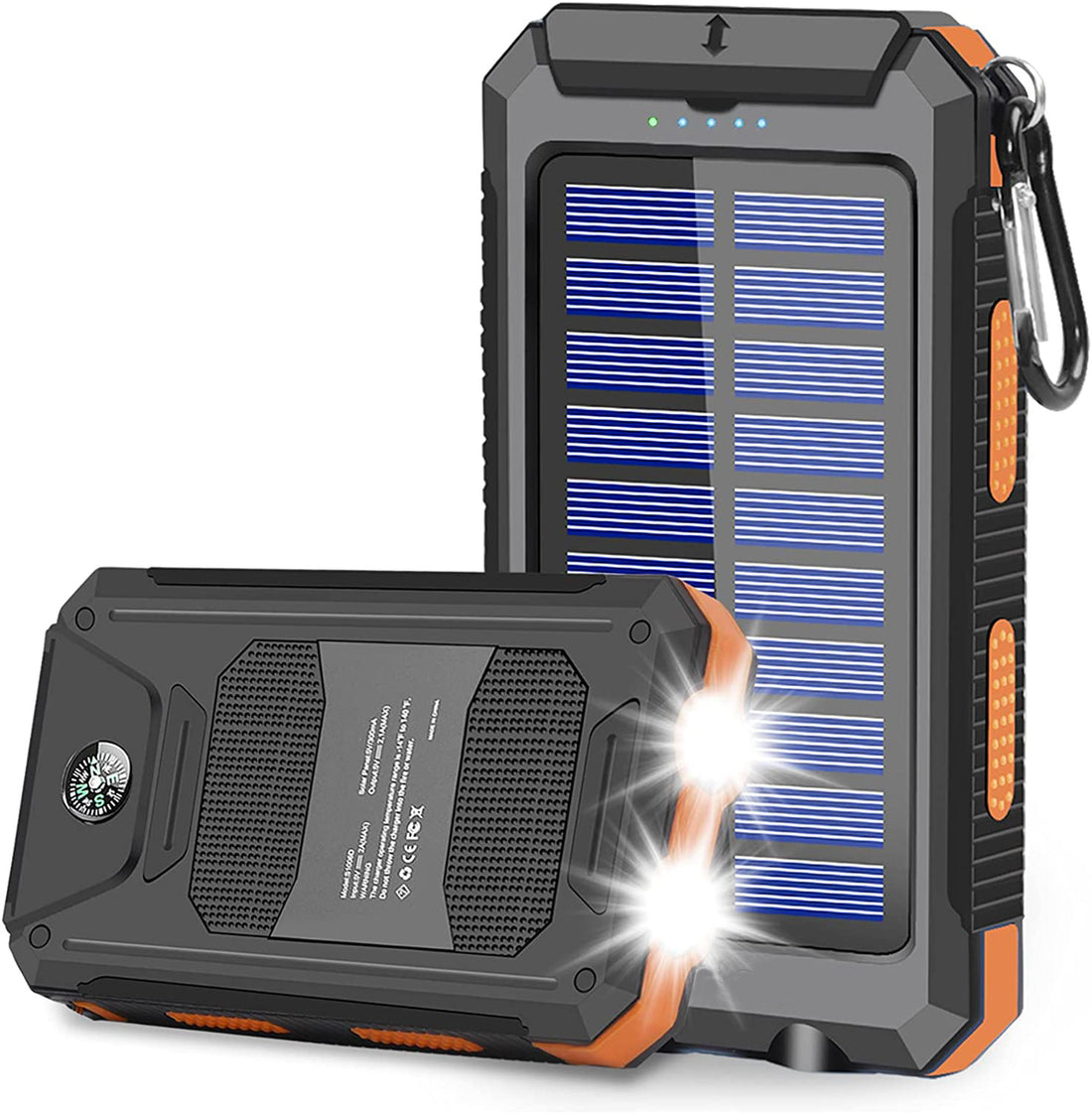 10000mAh USB Portable Charger Solar Power Bank