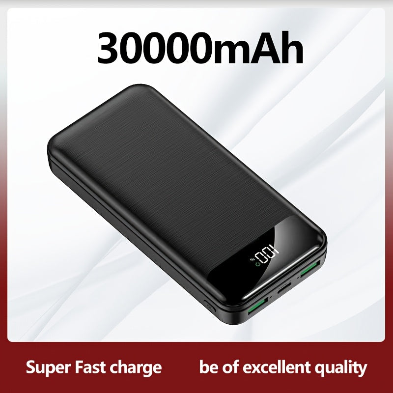 Slim and Fast 30000mah Power Bank External Phone Battery for Smartphones and Tablets