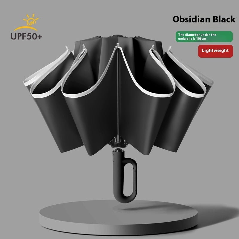 Fully Automatic Buckle Rain And Light Dual-use Sunscreen Umbrella