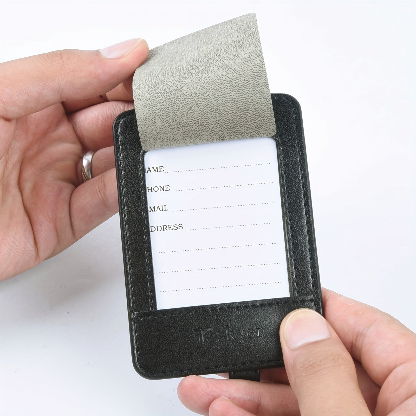 3pcs Luggage Tags, Faux Leather Luggage Tags,