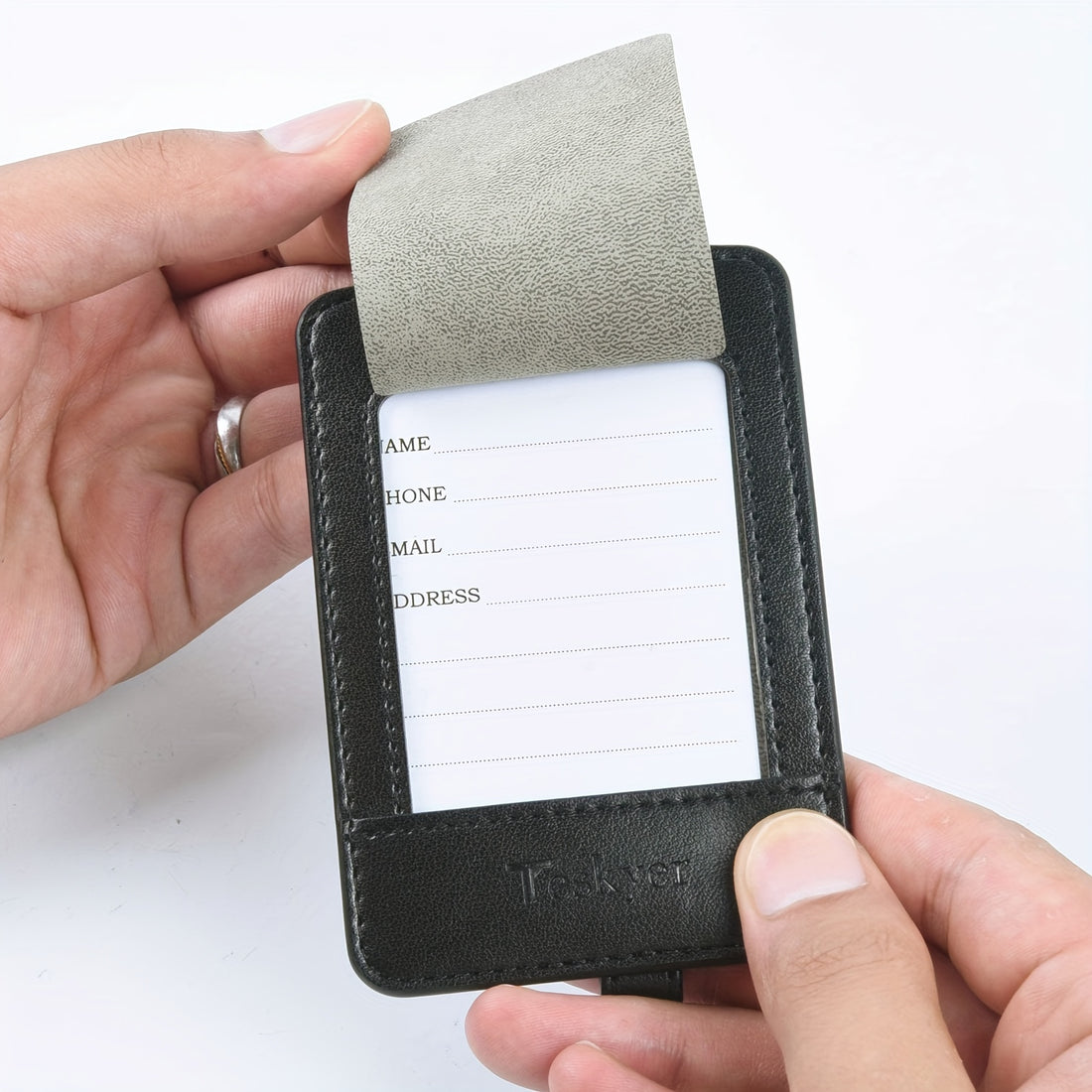3pcs Luggage Tags, Faux Leather Luggage Tags,