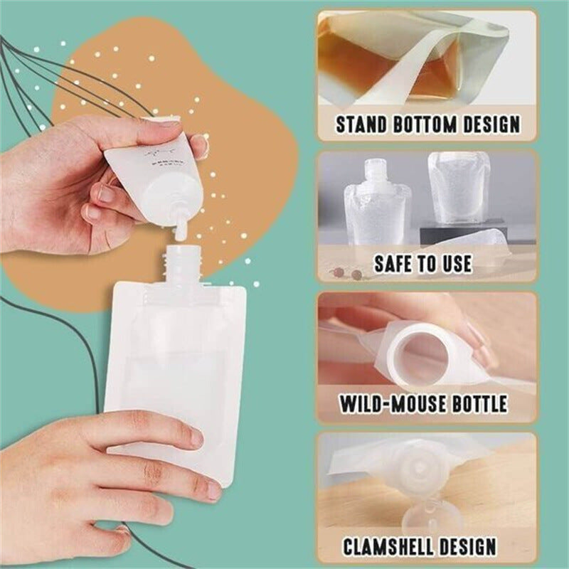 Travel Emulsion Packing Bags Cosmetic Nozzle Bag