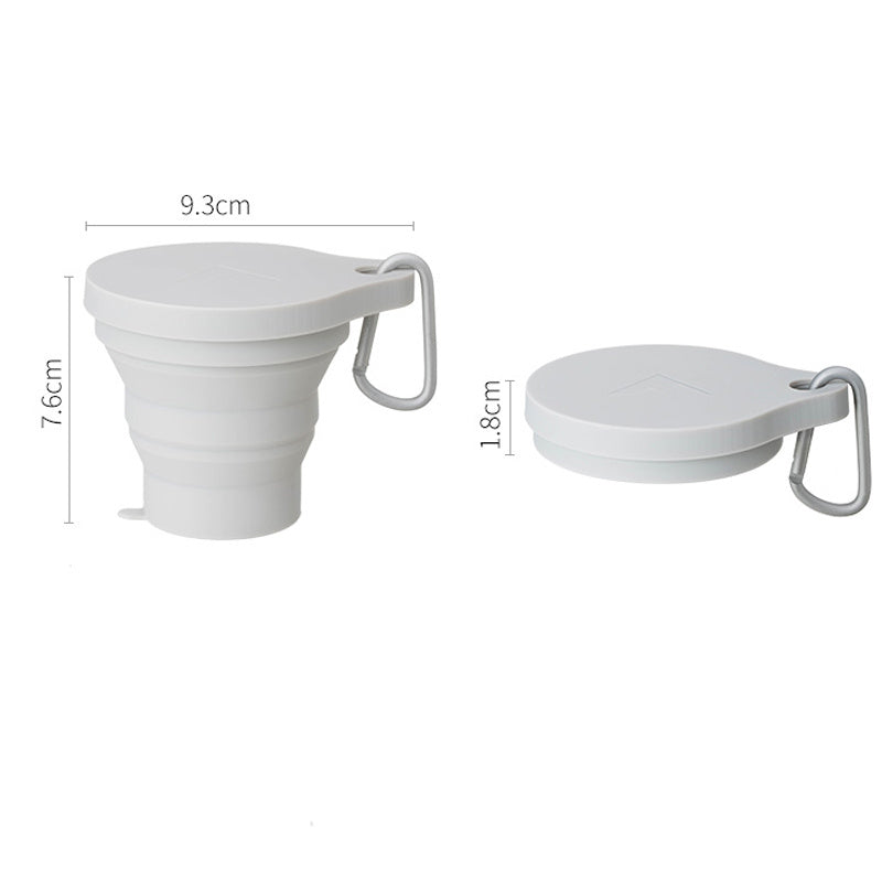 180ml Folding Cup Mini Retractable Cup Silicone Portable Teacup