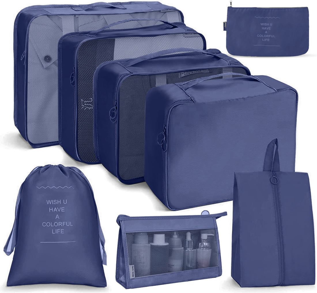 Durable Polyester Packing Cubes with Inspirational Quotes