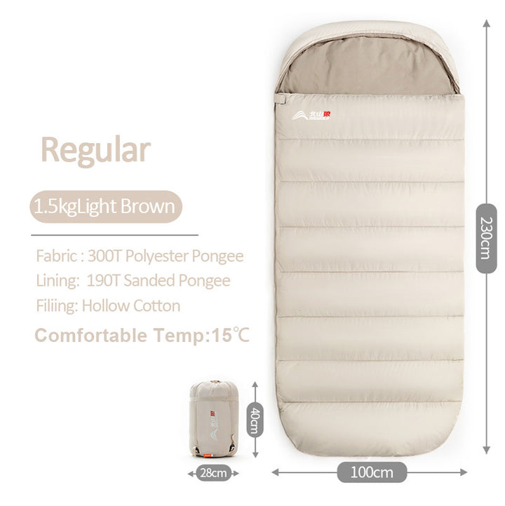 Large Camping Sleeping Bag Lightweight 3 Season Loose Widen Bag Long Size