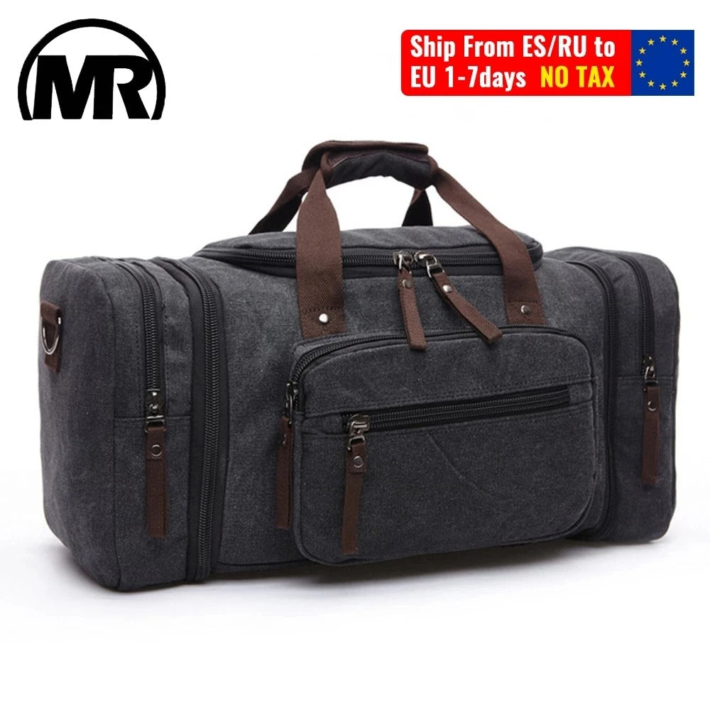 Stylish Markroyal Canvas Large Capacity Hand Carry Gym and Travel Duffle Bag