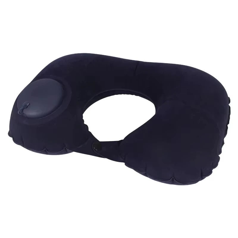 1pc Travel Pillows Airplanes Inflatable Super Light Portable Neck Pillow