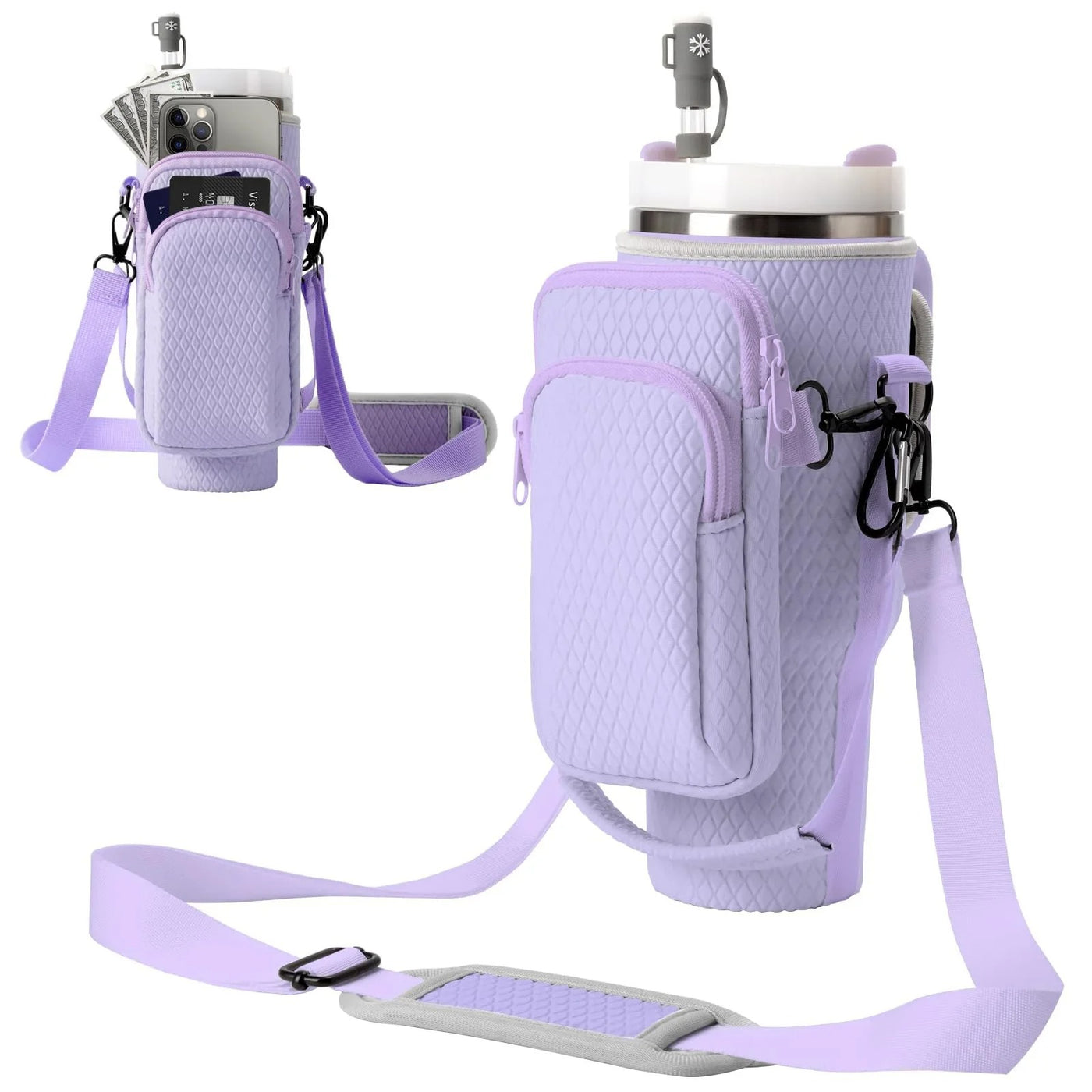 Adjustable Cup Holder with Strap